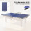 SPORTNOW 9 ft Folding Ping Pong Table Top for Billiard Tables with Net 3