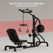 Multi-Grip LAT Pull Down Bar for Home Gym Fitness Spreader Plate LAT Pulldown Attachments System Cable Machine Handle