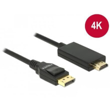 Passiivinen videokaapeli - AXIS - DisplayPortista HDMI:hen 1 4K - Pituus 1 m - Kullatut liittimet