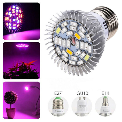 (E14)Full Spectrum 28leds Grow Light Uv E27 Gu10 E14 Growing Lamp Plant Hydroponics 2