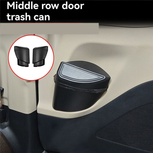 ABS Middle Row Car Door Trash Can Middle Row Storage Bin Interior Accessories for  Alphard Vellfire 40 Series 2
