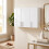 Homcom HOMCOM Bathroom Wall Cabinet, 3 Doors, Adjustable Shelf, High Gloss White 8