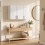 Homcom HOMCOM Bathroom Wall Cabinet, 3 Doors, Adjustable Shelf, High Gloss White 9