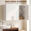 Homcom HOMCOM Bathroom Wall Cabinet, 3 Doors, Adjustable Shelf, High Gloss White 4