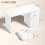 Homcom HOMCOM Computer Desk with Drawer, Reversible Office Des, White 3