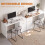Homcom HOMCOM Computer Desk with Drawer, Reversible Office Des, White 4