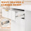Homcom HOMCOM Computer Desk with Drawer, Reversible Office Des, White 7