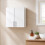 Homcom HOMCOM Bathroom Wall Cabinet, 2 Doors, Adjustable Shelf, High Gloss White 2