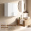 Homcom HOMCOM Bathroom Wall Cabinet, 2 Doors, Adjustable Shelf, High Gloss White 6
