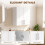 Homcom HOMCOM Bathroom Wall Cabinet, 2 Doors, Adjustable Shelf, High Gloss White 7
