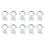 20pcs KU High-Frequency  Clamp LNB Bracket for Satellite Dishes 20mm Plastic Bracket for Multiple Dish Sizes 2