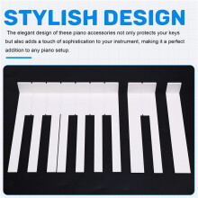 Piano Accessories Kit No Side White Keys Leather the Piece Piano Keys Leather Piano Accessories 51mm