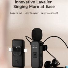 2X 5.1 Lavalier Audio Receiver+3.5MM AUX Earphones Set with Mic Noice Reduction Game/Music/Call Stereo Adapter