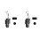 2X for Snapmaker U1 Hotend 0.4mm Ceramic Block Kit Integrated Hardened Steel Nozzle for Snapmaker U1 3D Printer 2