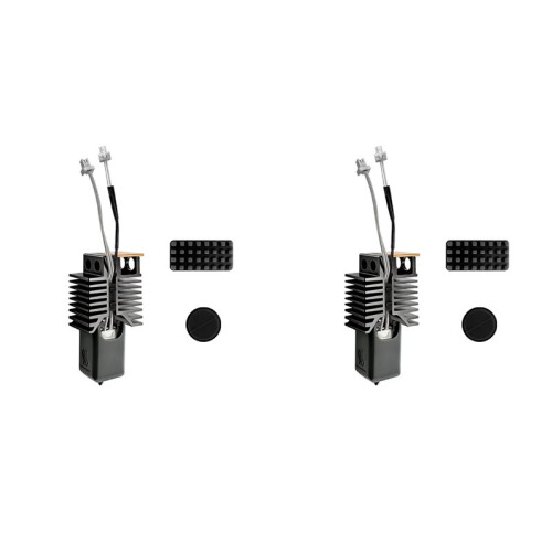 2X for Snapmaker U1 Hotend 0.4mm Ceramic Block Kit Integrated Hardened Steel Nozzle for Snapmaker U1 3D Printer 1