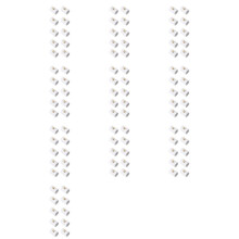 100Pcs 1/2 Inch PVC Mist Nozzle Misting System for Patio Outdoor Coupling PVC Split Section with Mist Nozzle