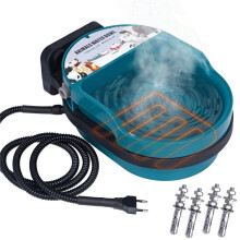Gamelle Chauffante pour Chien, Remplissage Automatique, Cordon Résistant Aux Morsures de 45 W, Valve à Flotteur, Prise Européenne Chauffante