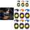 Portable Multifunctional Keychain Flashlight Rechargeable Cob Work Light , with USB Charging for Car Repair, 6PCS 1