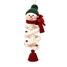 Beginner Friendly Christmas Crochet Kit - DIY Handmade Yarn Project for Spiral Ornaments - Easy Crafting Fun D