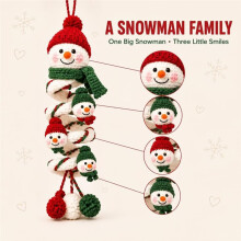 Beginner Friendly Christmas Crochet Kit - DIY Handmade Yarn Project for Spiral Ornaments - Easy Crafting Fun A