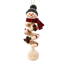 Beginner Friendly Christmas Crochet Kit - DIY Handmade Yarn Project for Spiral Ornaments - Easy Crafting Fun B