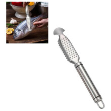 4X Fischschupper, Edelstahl-Fischschupper, 3-in-1, Kann Fischschuppen und Fischeingeweide Entfernen und Ingwerpaste Einreiben, Küchenhelfer