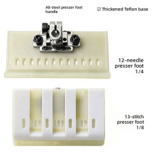 Adjustable -Stop Plastic Presser Foot 12 /13 Needles for Multi-Needle Waistband Elastic Sewing Machine 13 Needle