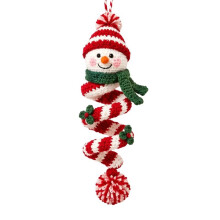 Beginner Friendly Christmas Crochet Kit - DIY Handmade Yarn Project for Spiral Ornaments - Easy Crafting Fun C