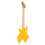 Miniatur Bass Modell gelb spitz 20cm 1/6 Maßstab 9
