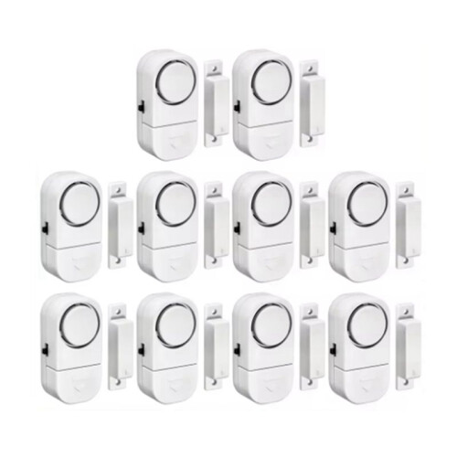 90db Wireless Security Alarm Door Window Sensor Independent Magnetic Opening Sensor Enhanced Home Safety 10Pcs 1
