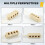 RJ11 6P4C un 6P4C 4 Modo Telefono Linea Componibile Splitter Adattatore - Beige 5