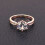 (NO.7)Ring Roségold Zirkon plattiert geometrisch neutral Mode Accessoire Geschenk Paar 4