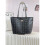 (Black) All over print open tote bag 1