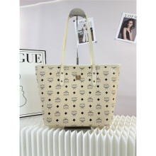 (Beige color) All over print open tote bag