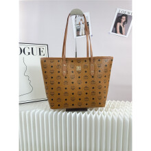 (Brown) All over print open tote bag