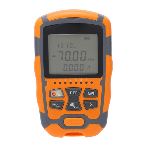 Optical Fiber Power Meter Digital Display Optic Cable Tester ?70~+10dbm for Communication 15MW
