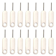 Extractores de tarjetas SIM para teléfonos móviles, 20 unidades, color blanco, 3,40 x 0,60 x 0,01 cm.