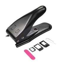 Cortador de tarjetas para smartphone con pasador de expulsión y adaptador. Fácil de usar. Multicolor.