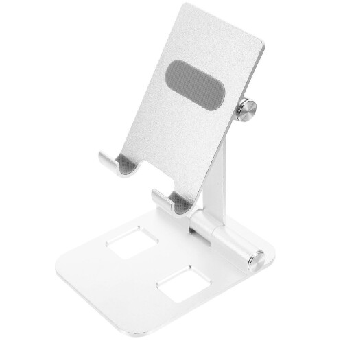 Silver Phone Support Aluminium Alloy Desktop Stand for Holding Phone 1Pcs