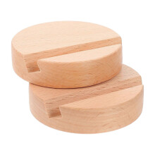 Supporto per smartphone in legno, 6 supporti rotondi portatili per telefoni