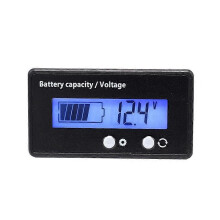 H6133 12V-84V Lead-acid Battery Voltage Tester Gauge Lithium Battery Status Monitor Blue Light