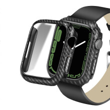 Paquete de 2 fundas para Apple Watch, Apple Watch Series 7/8, cubierta protectora rígida de policarbonato, protector de parachoques, media cubierta.