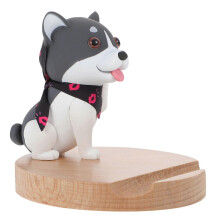 Supporto per cellulare a forma di cane dei cartoni animati, simpatico supporto da scrivania per cellulare