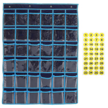 Classroom Phone Holder Classroom Cellphone Organizer Wall Phone Pocket Chart for Classroom 96X67CM