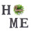 Home Letters with Artificial Wreath Garland for Housewarming Wedding Nursery 1