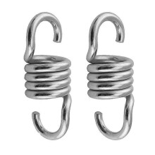 Ressorts robustes de 10 cm pour hamac, balancelle de porche, crochets de suspension pour sac de frappe, paquets de 2