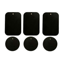 Supporto magnetico per auto, set completo di adesivi per telefono, 32 pezzi, colore nero, taglia M