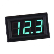 2x2 Wire DC5-120V Digital Volt Voltage Meter Voltmeter Car Motor 0.56' Green