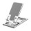 Supporto per cellulare regolabile in altezza, colore argento. 1