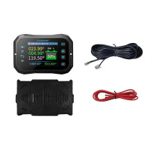 WiFi Coulomb Meter- Power Lithium & Lead Acid RV Battery Capacity Indicator & Monitor KM160F Black